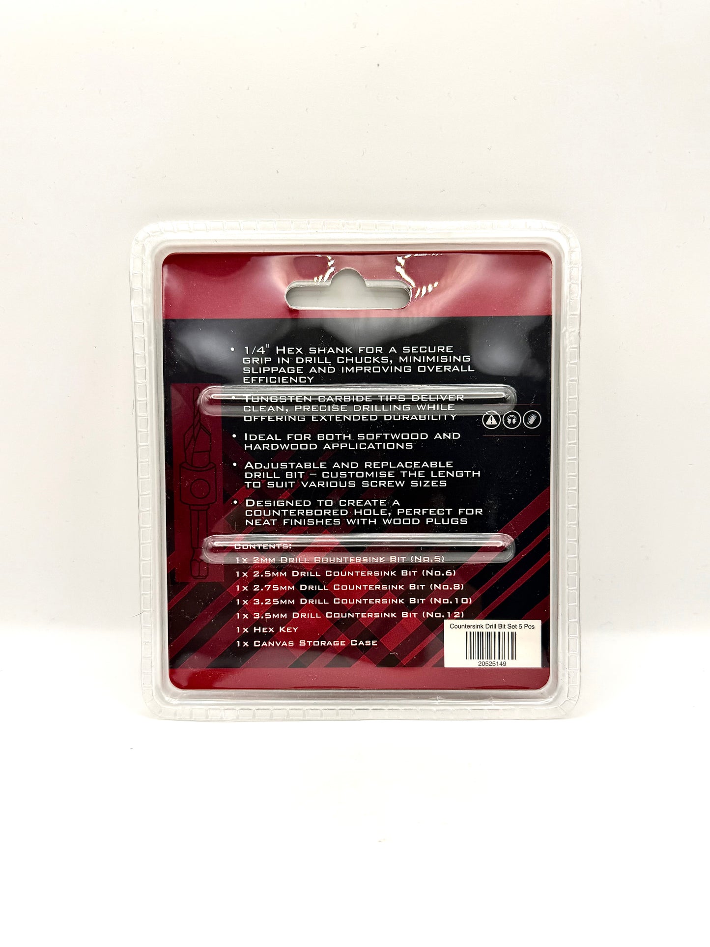 5pc Countersink Drill Bit Set