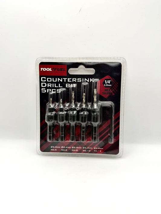 5pc Countersink Drill Bit Set