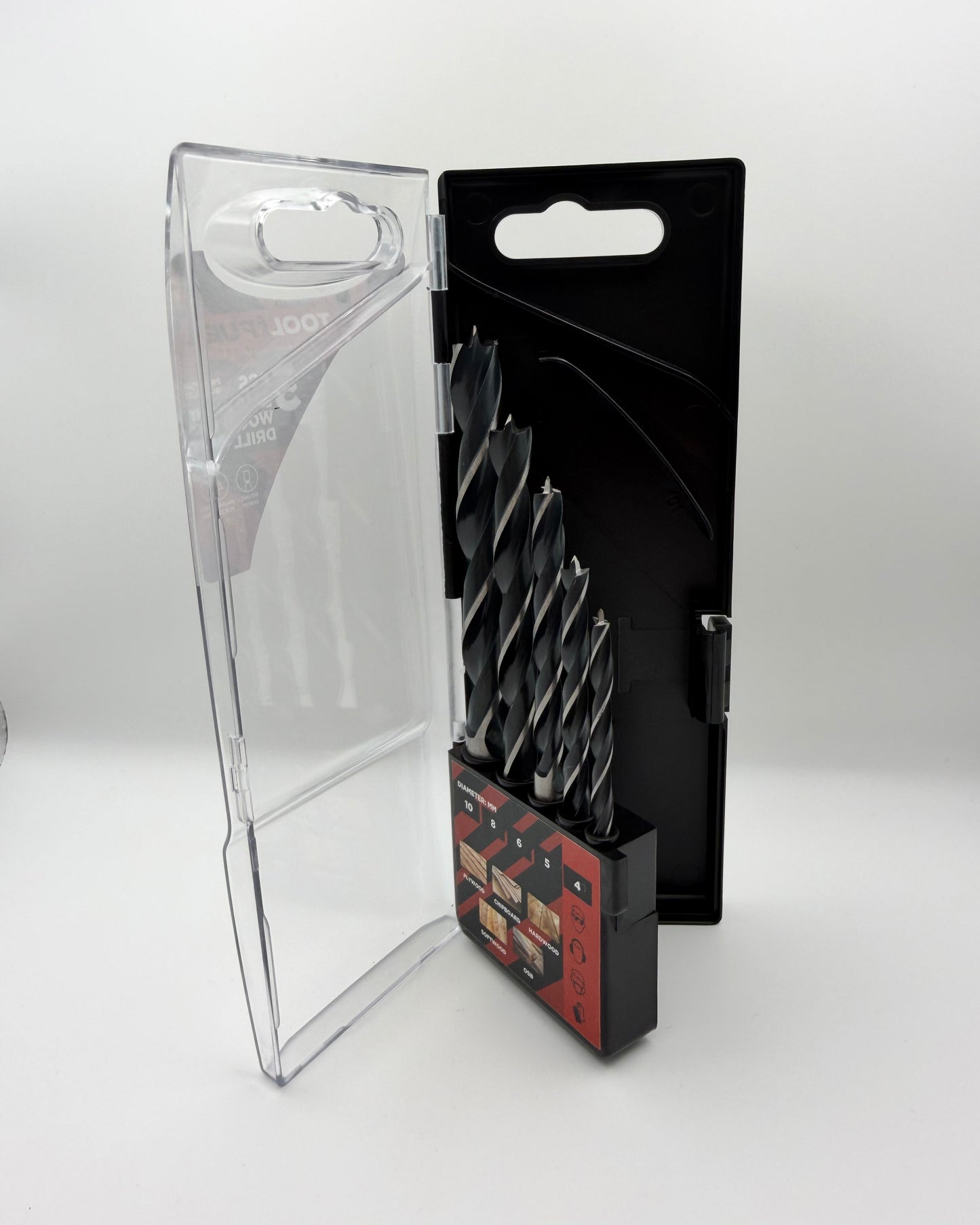 5pc Brad Point Drill Bit Set